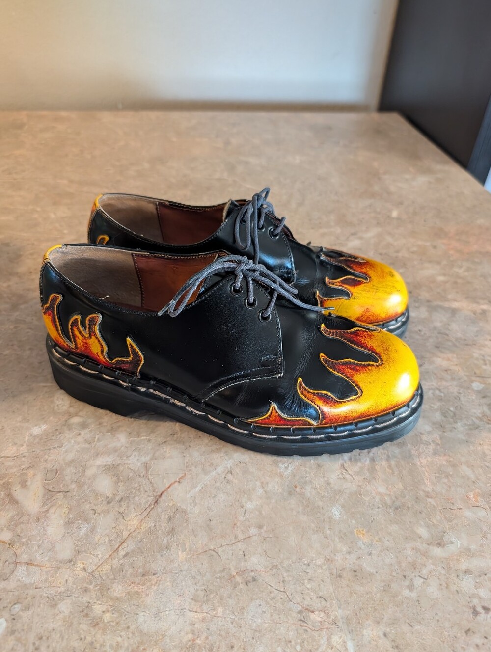 Tredair Dr. Martens 90's Flame Loafers Made-in-England Leather Men's Size 7 VTG